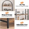 5-Tier Open Arched Bookshelf, Modern Bookcase Storage Shelves with Metal Frame, Freestanding Display Rack for Bedroom Living Room Home Office - 3 of 4