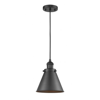 Innovations Lighting Franklin Restoration 1 - Light Pendant in  Matte Black