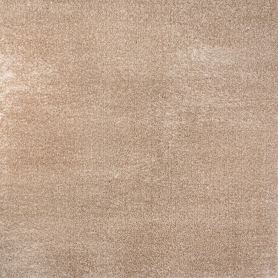 Beige Synthetic 9' Square Low-Pile Area Rug