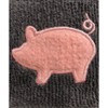 2pk Pig Print Dish Cloths With Scrubber Gray/pink - Mu Kitchen : Target