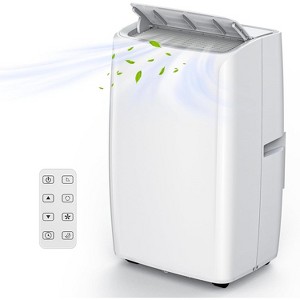 14000 BTU Portable Air Conditioner, 3-In-1 Cooling, Dehumidifier, Fan for Rooms Up to 750 Sq.Ft, Remote Control, Self-Evaporative System, Window Kit - 1 of 4