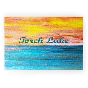 Studio K Originals Torch Lake Sunset Dream II Welcome Mat - Deny Designs - 1 of 3