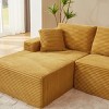 VASIP L-Shaped Left Lounge Chair Cloud Sectional Modular Sofa with Deep Seat,  for Living Room, Apartment, Bedroom No Assembly Required,Black - 2 of 4