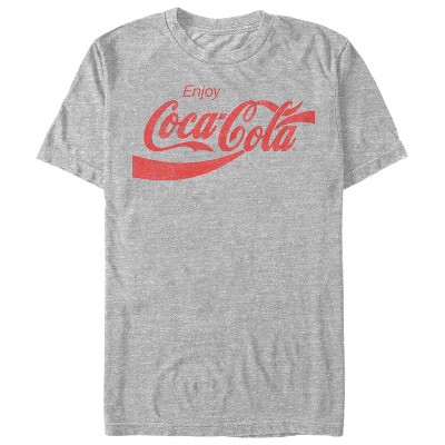 Coca-Cola Mens Coca-Cola Product Logo Slim Fit Short Sleeve Crew Graphic Tee - Gray 2X Large