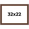 PosterPalooza | Traditional Brown Picture Frame - UV Acrylic, Backing Board, Hanging Hardware Included - 2 of 4