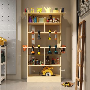 Famapy Modular Wooden Tool Storage Cabinet with Circular Saw Compartment - 1 of 4