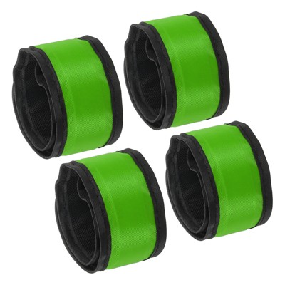 Unique Bargains Personal Reflectors for Wrist Ankle Night Run Cycling Safety LED Bracelet 4 Pcs L