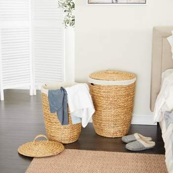 Set of 2 Sea Grass Storage Baskets Natural - Olivia & May