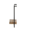 SEVOBAL Utility Storage Shelves Iron and Wood Wall Shelf with Industrial Style for Living Room and Bedroom, Black Brown, 15.7"*5.9"*17.7" - 2 of 4