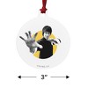 Bruce Lee Walk On Aluminum Holiday Christmas Tree Ornament  3.0" (7.6 cm) x 3.37" (8.6 cm) - 3 of 4