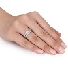 EVERLY JEWELRY | Sterling Silver 1/2 CT Diamond TW Bridal Set Ring - 4 of 4
