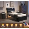 NicBex Twin Size Wooden Platform Bed with Storage Headboard & Shelf/Drawers,Modern Small Bed Frame for Bedroom,Kids Room - 3 of 4