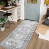 Washable Rug - Machine Washable Low Pile Indoor Carpet with Non-Slip Rubber Backing Stain Resistant Foldable for Living Room Bedroom - 2 of 4