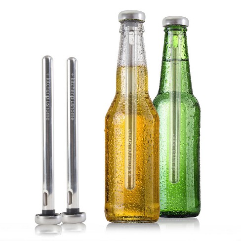 Kitchen + Home Stainless Steel Beer Bottle Chill Sticks - Multipack ...