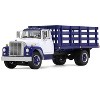 1970s International Loadstar Stake Truck White and Navy Blue 1/64 die cast model by DCP/First Gear - 2 of 4