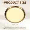 Unique Bargains Stainless Steel Decorative Round Jewelry Serving Trays for Candle Drink - 2 of 4