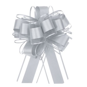Unique Bargains Large Big Pull Bow Glitter Gift Wrapping Ribbon for Wedding 10 Pcs - 1 of 4