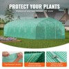 VEVOR Walk-in Tunnel Greenhouse, 29.5x9.8x6.6 ft Hoop House Greenhouse Tunnel with Galvanized Steel Frame, PE Cover, Roll-up Zipper Door, 12 Windows - 4 of 4