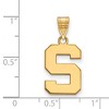 Black Bow Jewelry 14k Yellow Gold Michigan State Spartans NCAA Medium Pendant - 2 of 3