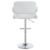 PAGED Counter Height Bar Stools White Upholstered Adjustable Counter Stools with Sturdy Base for Home Pub - 4 of 4