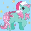 Men's My Little Pony Christmas Minty Gold Stars T-Shirt - 2 of 4