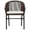 vidaXL - Set of 2 Modern Patio Chairs - Outdoor Furniture - PE Rattan - Powder Coated Steel Frame - 3 of 4