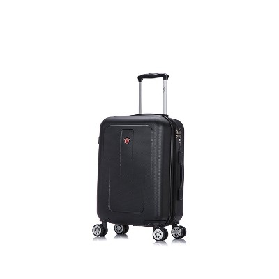 DUKAP Crypto Lightweight Hardside 31.5" Large Checked Spinner Suitcase - Black