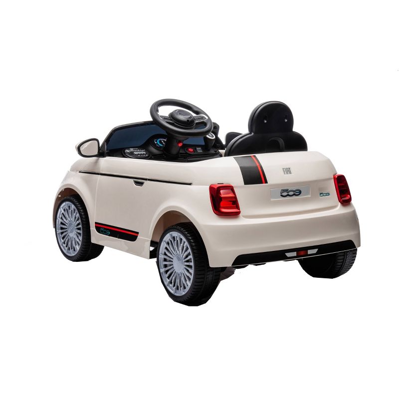 Best Ride on Cars Fiat 500 Ride-On Car - White, 4 of 7