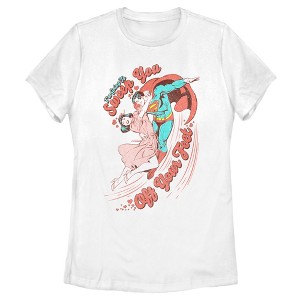 Women's Superman Valentine's Day Sweep You Off Your Feet T-Shirt - 1 of 4