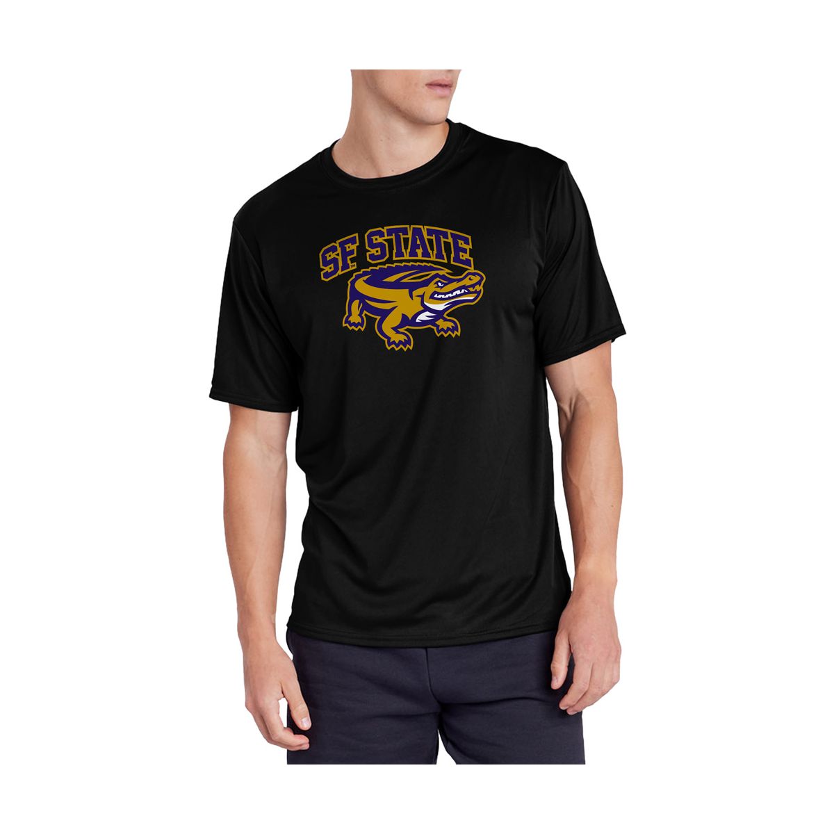 Men's Campus Lab San Francisco State University Men's Sport Active T-Shirt Primary Logo