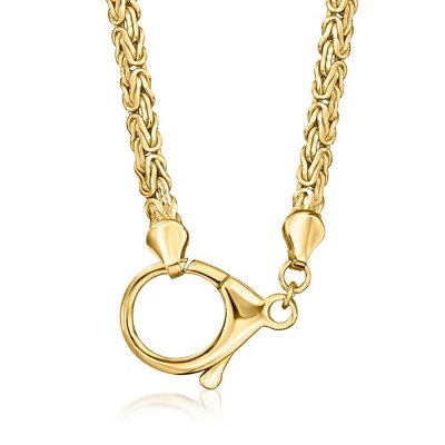 Ross-Simons 18kt Gold Over Sterling Byzantine Lobster Clasp Necklace
