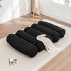 Adjustable Floor Sofa Upholstered Lazy Sofa Sleeper Sofa Bed Chaise Lounge Leisure Chair, Adjustable Straps for Versatile Configurations - ModernLuxe - 2 of 4