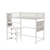 Twin Size Metal Loft Bed with Built-in Charging Station and LED Lighting - 4 of 4