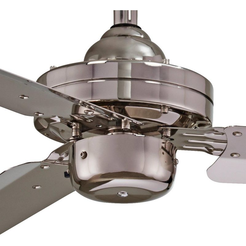 54" Minka Aire Steal Brushed Nickel Ceiling Fan with Wall Control, 3 of 5