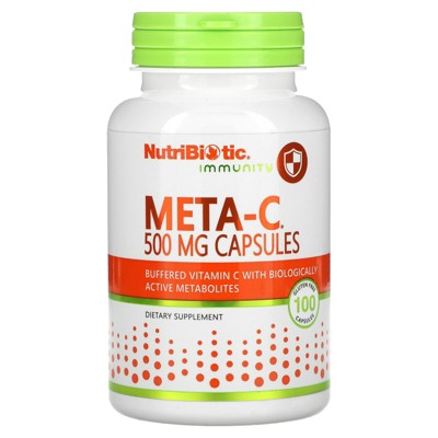NutriBiotic Immunity, Meta-C, 500 mg, 100 Gluten Free Capsules