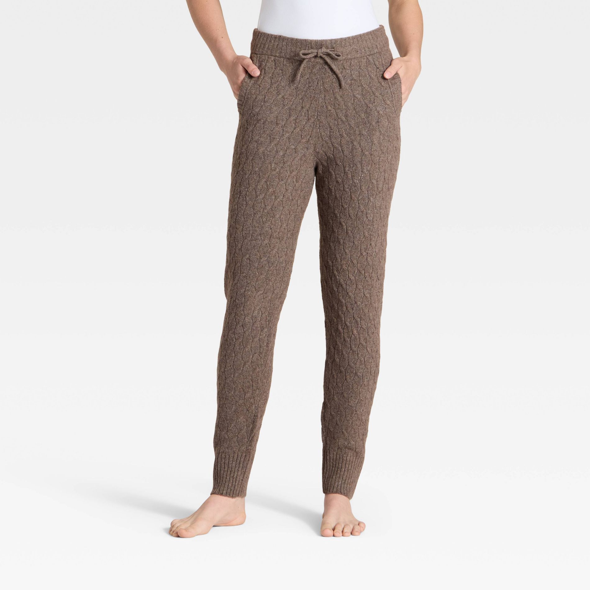 Women's Cashfeel Cable Knit Jogger Pants - Auden™