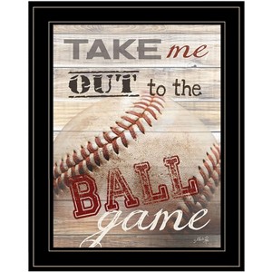 "Take Me Out to the Ball Game" by Marla Rae, Ready to Hang Framed Print, Black Frame - 1 of 1