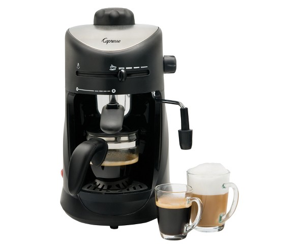 Capresso 4 Cup Espresso & Cappuccino Machine Black 303.01
