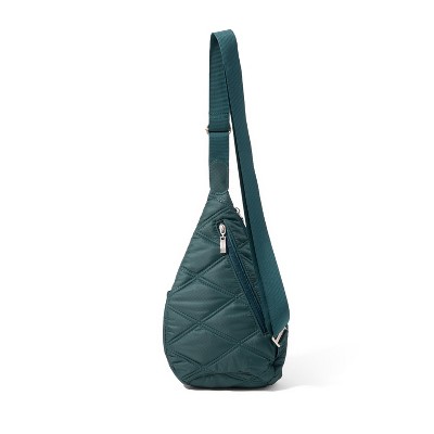 Baggallini Mini Crossbody Sling Bag - Black/Sand — фото 4