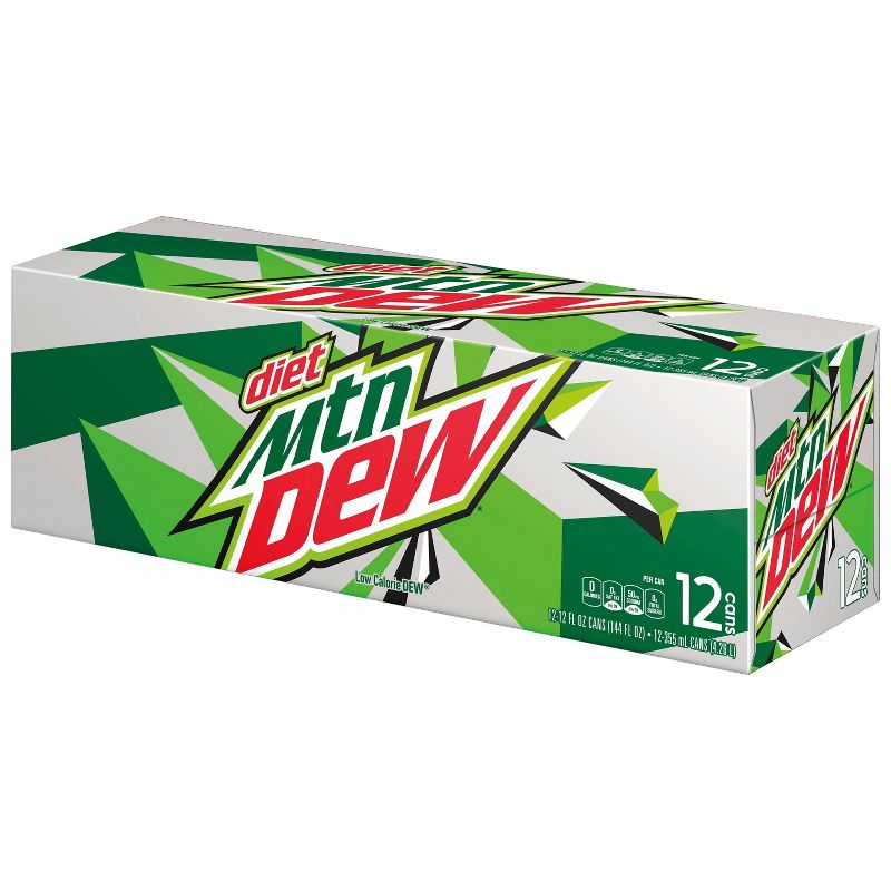 Diet Mountain Dew Citrus Soda - 12pk/12 fl oz Cans, 2 of 4