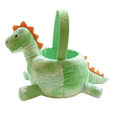 Plush dinosaur cheap easter basket