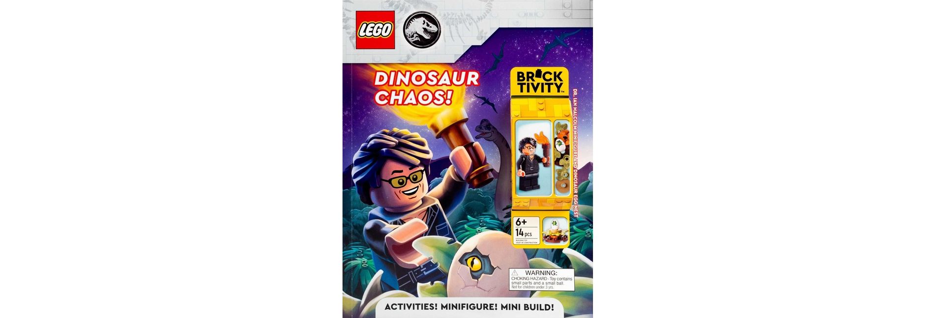 Lego Jurassic World: Dinosaur Chaos! - (Activity Book with Minifigure) by  Ameet Publishing (Paperback)