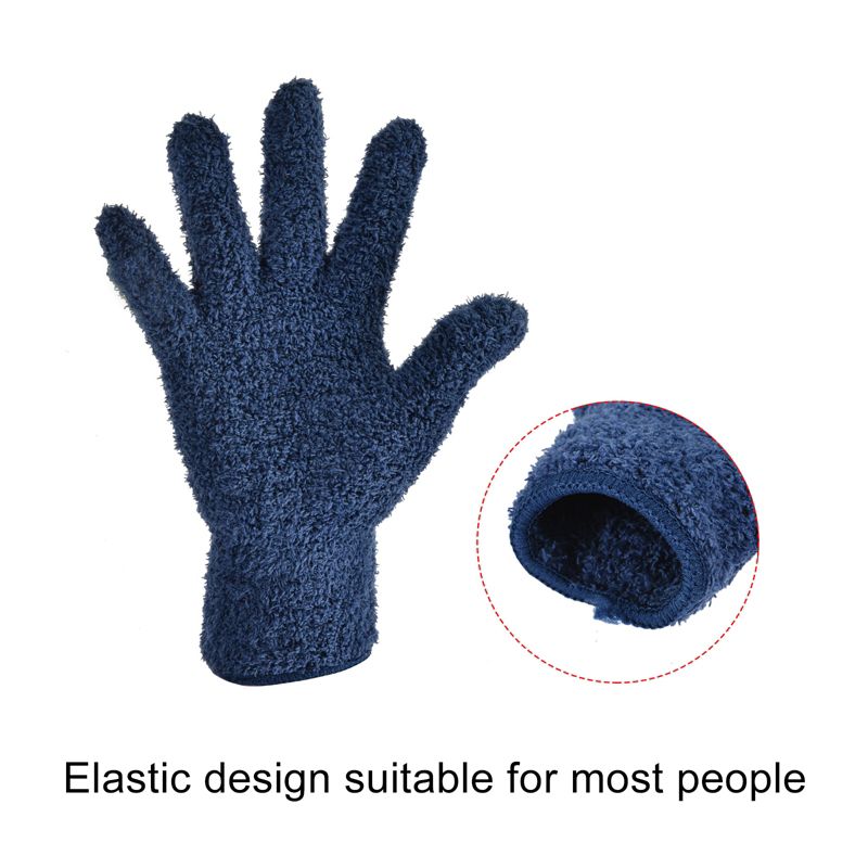 Unique Bargains Dusting Cleaning Gloves Microfiber Mittens for Plant  Lamp Window, 5 of 7