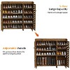 VINGLI Large Tall Shoe Cabinet with 3 Doors 6-Tier Ultra Wide Shoe Cabinet Storage for Entryway 30 Pairs Shoes Organizer Rustic Brown - 3 of 4
