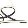 Possini Euro Design Helix Sand Black Multi-Ring Ceiling Pendant Light 39 1/2" Wide Ultra Modern Minimalist Spiral Dimmable LED Strip Steel Dining Room - 3 of 4