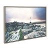 23" x 33" Sylvie Over the Rocks and Across the Beach Framed Wall Canvas Gray - Kate & Laurel All Things Decor: Modern Nautical Digital Art - 2 of 4
