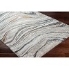 Hauteloom Gregg Silver Gray Marble Area Rug - 3 of 4