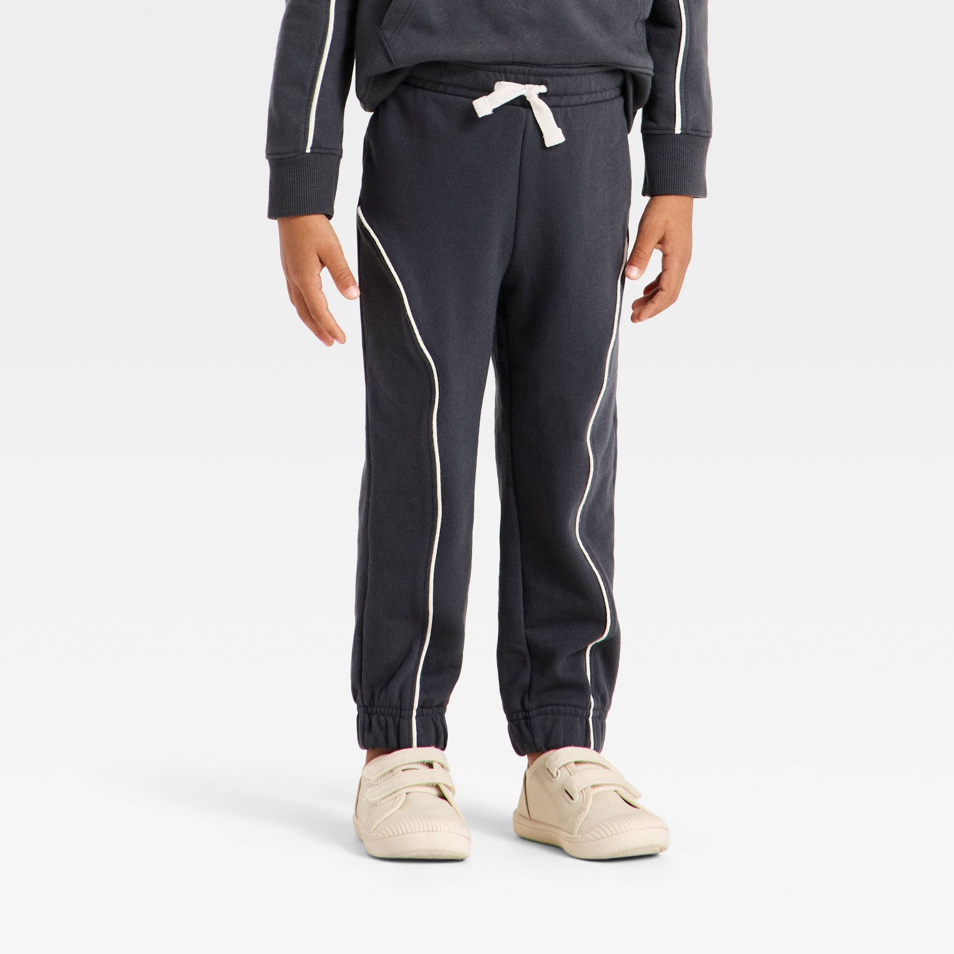 Toddler Boys' French Terry Jogger Pants - Cat & Jack™ Charcoal Gray