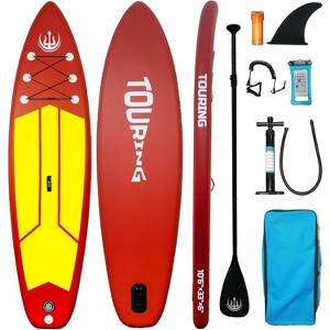 Acekool 10'6" Inflatable Stand Up Paddle Board, Wide Anti-Slip Deck, 330lbs Load, Complete SUP Kit for Youth & Adults, Carry Bag Included - 1 of 4