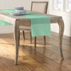 Slickblue 14"x108" Linen-Look Table Runner – Polyester Poplin, Wrinkle-Resistant, Serged Edge Finish, 41 Color Options - 2 of 3